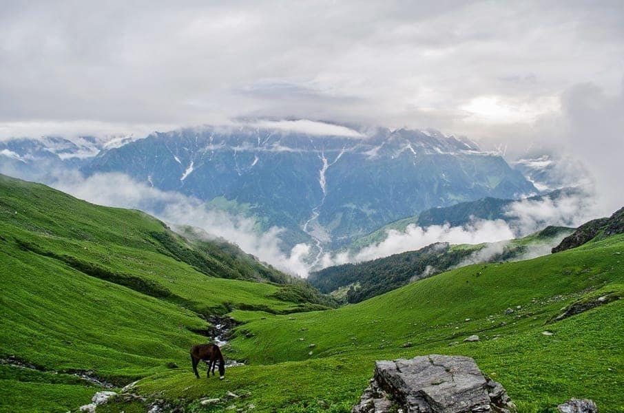 Image of snowy mountains